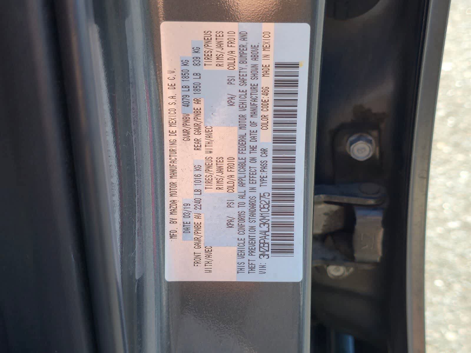 Used 2019 MAZDA MAZDA3 Sedan w/ Select Package FWD image 16