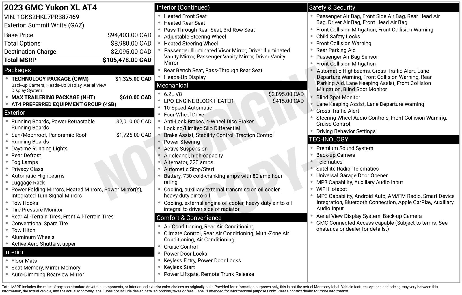 Certified 2023 GMC Yukon XL AT4 w/ Technology Package AWD/4WD image 38