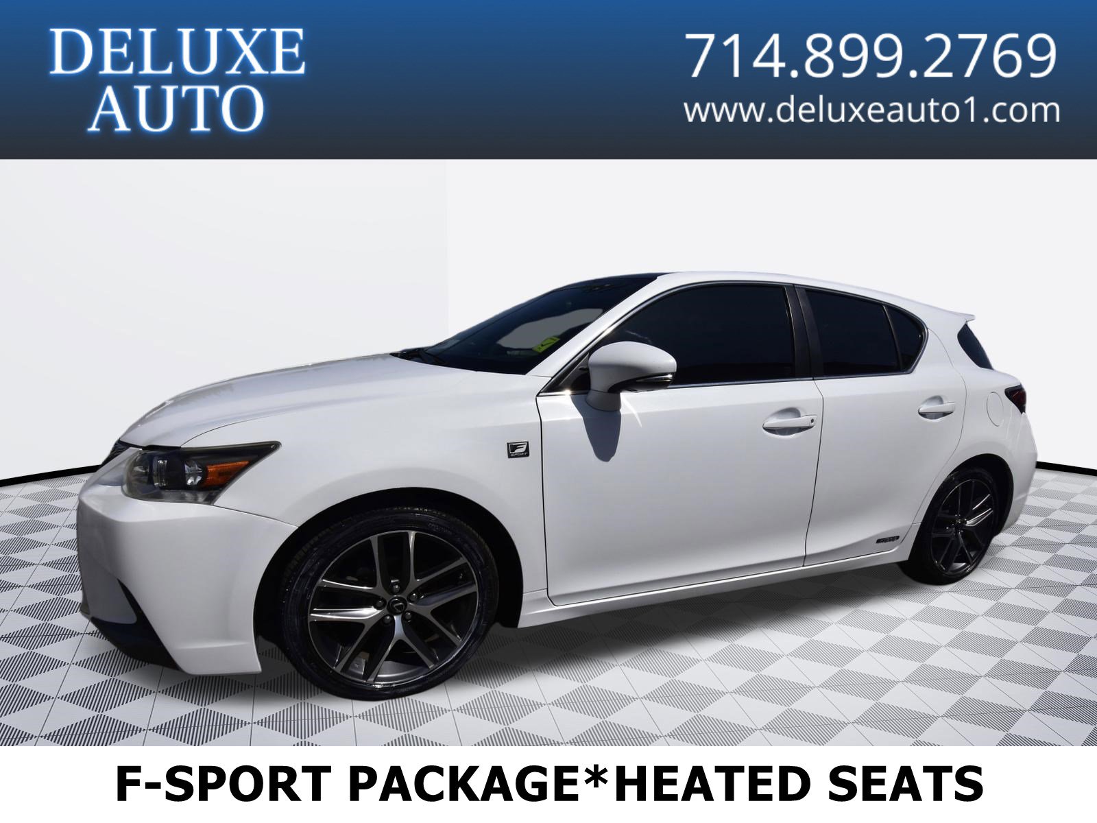 Used 2015 Lexus CT 200h w/ F Sport w/Nuluxe Interior FWD image 1