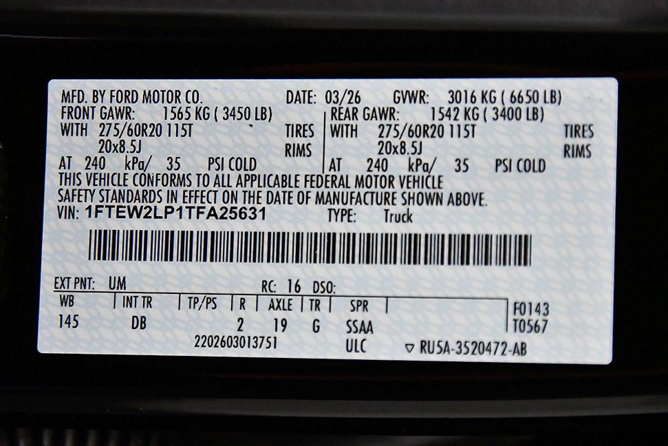Used 2026 Ford F150 STX w/ Equipment Group 200A AWD/4WD image 17
