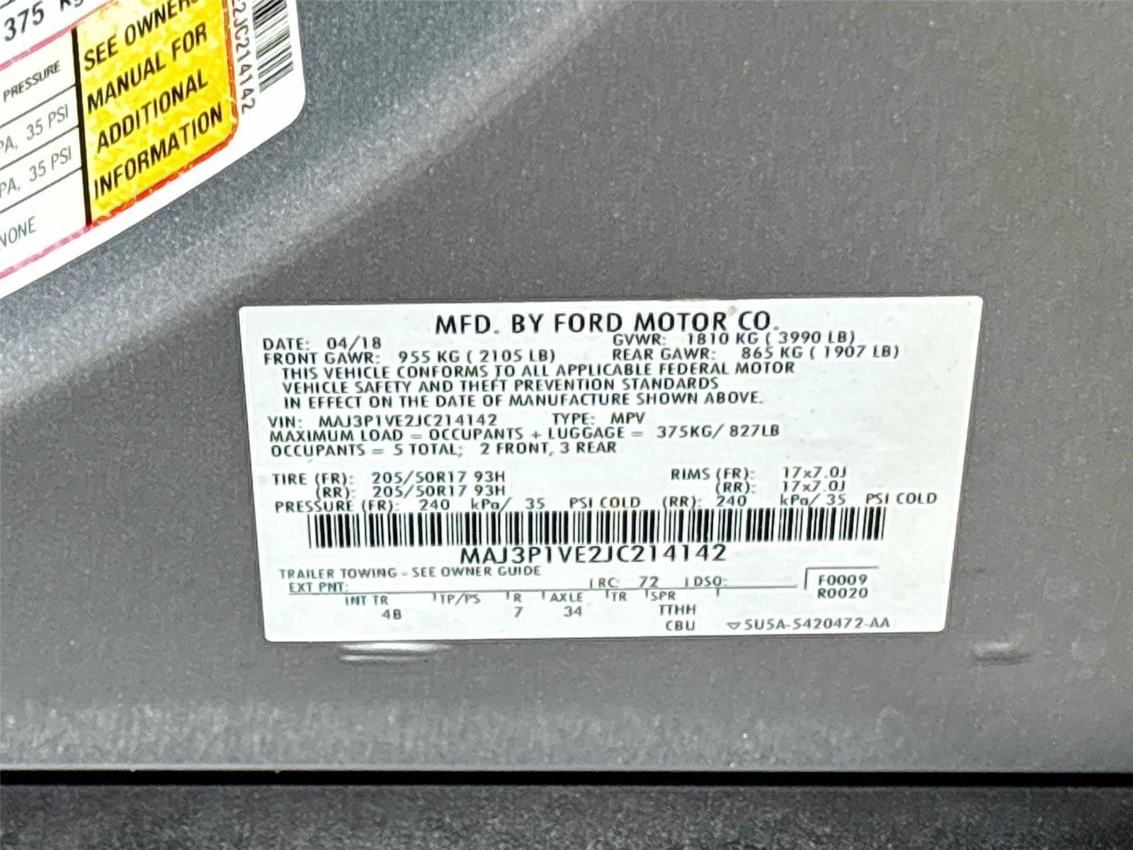 Used 2018 Ford EcoSport Titanium FWD image 29