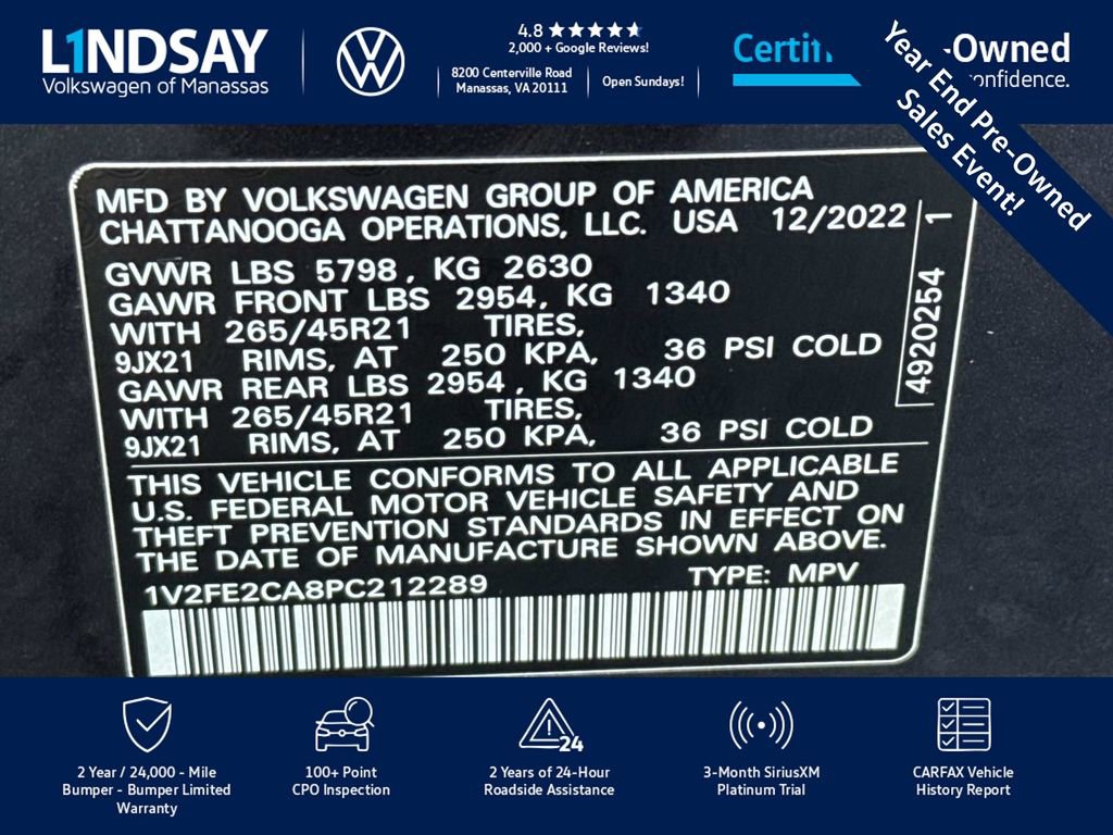 Used 2023 Volkswagen Atlas Cross Sport SEL Premium R-Line image 27