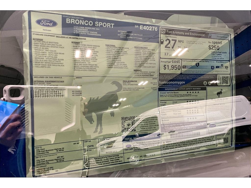 New 2025 Ford Bronco Sport Free Wheeling image 37