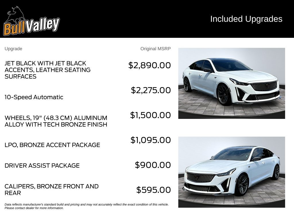 Used 2023 Cadillac CT5 V Blackwing w/ LPO, Bronce Accent Package RWD image 9