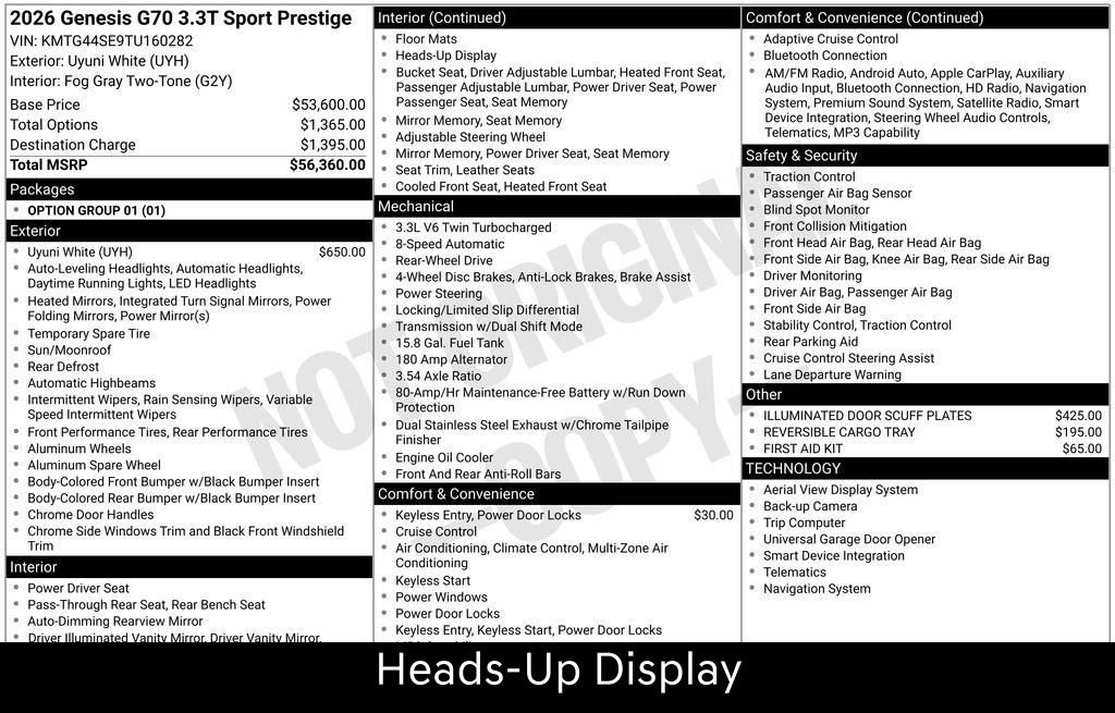 Used 2026 Genesis G70 3.3T Sport Prestige image 6