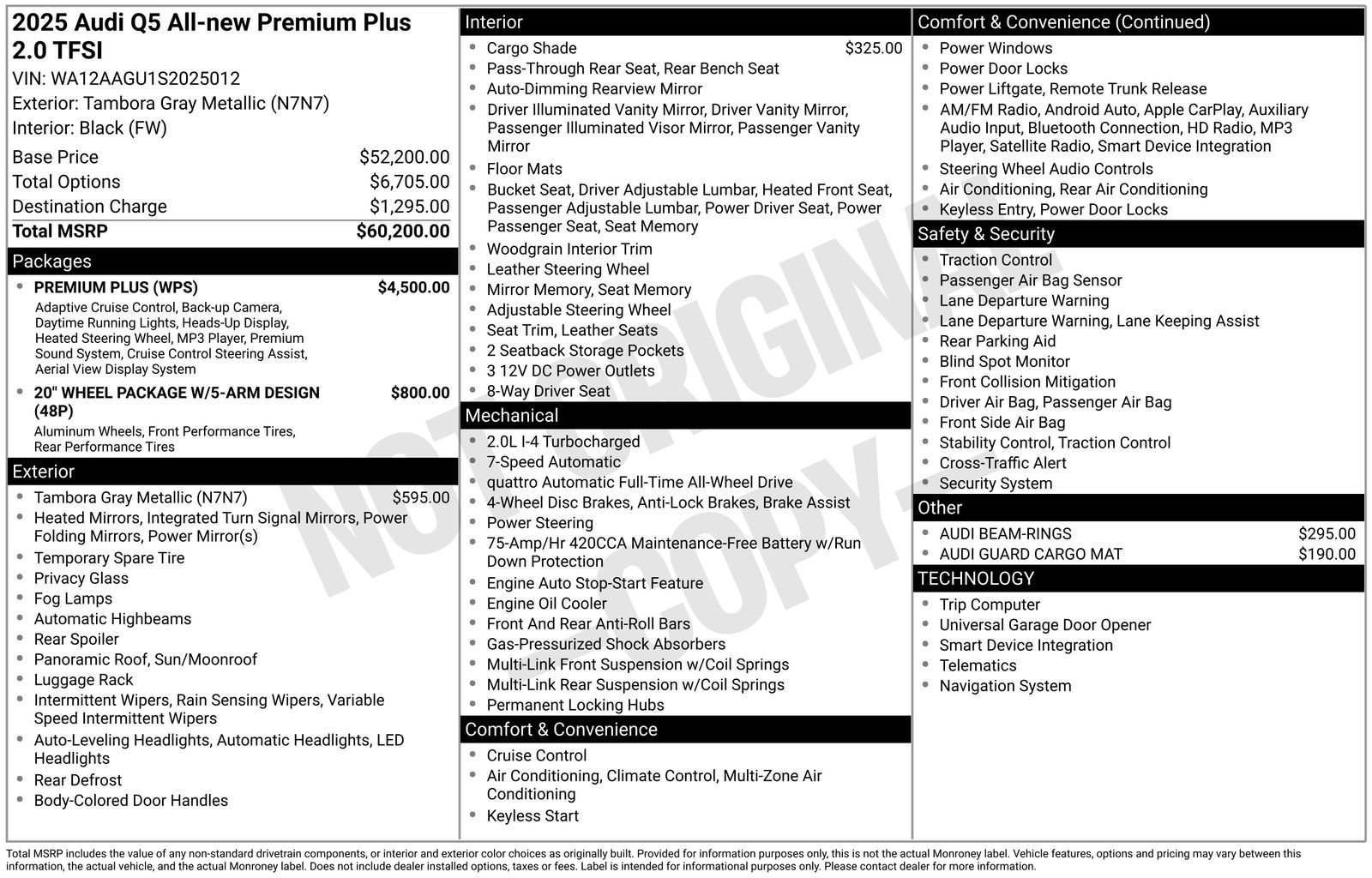 Certified 2025 Audi Q5 Premium Plus w/ Premium Plus image 33