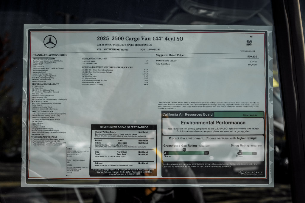 New 2025 Mercedes-Benz Sprinter 2500 image 23