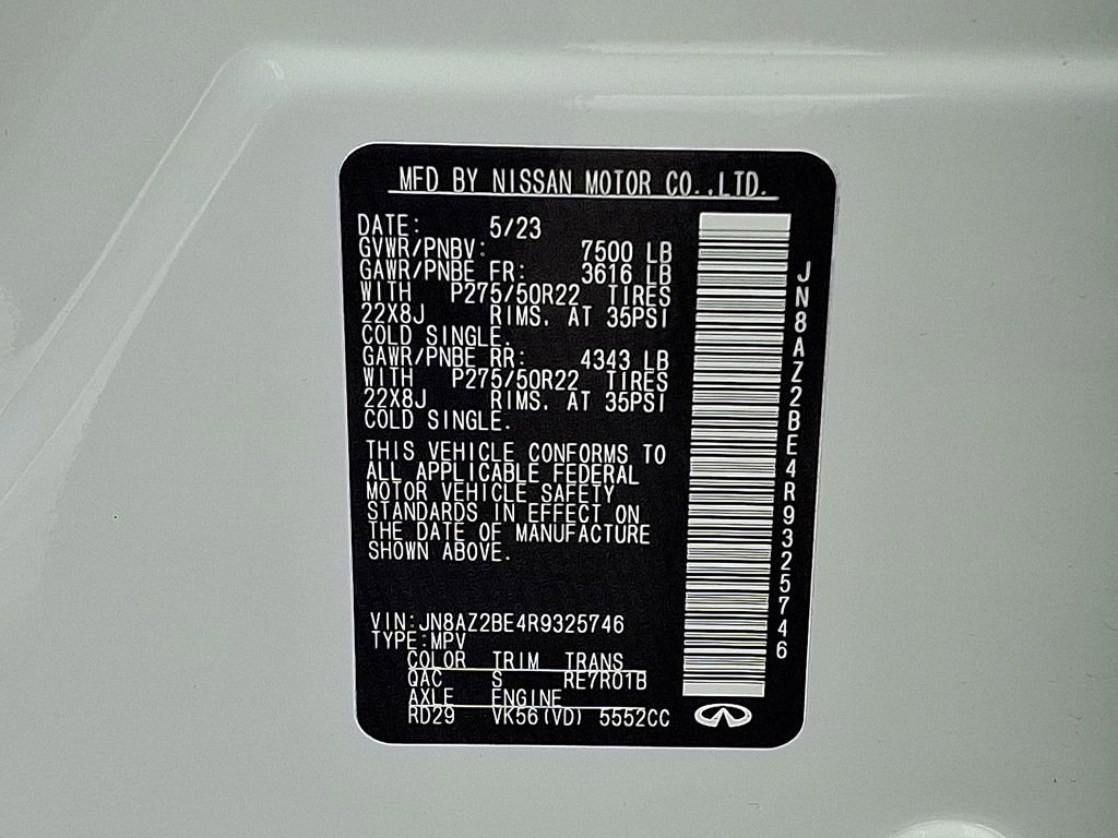 Used 2024 INFINITI QX80 Sensory w/ Cargo Package image 23