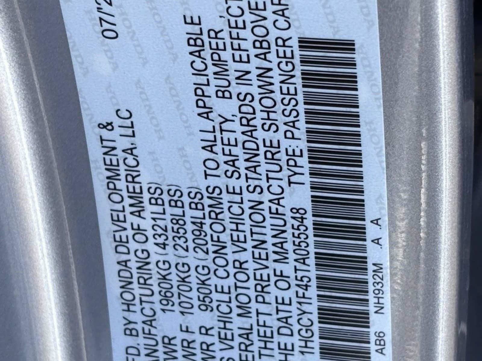 New 2026 Honda Accord SE image 24