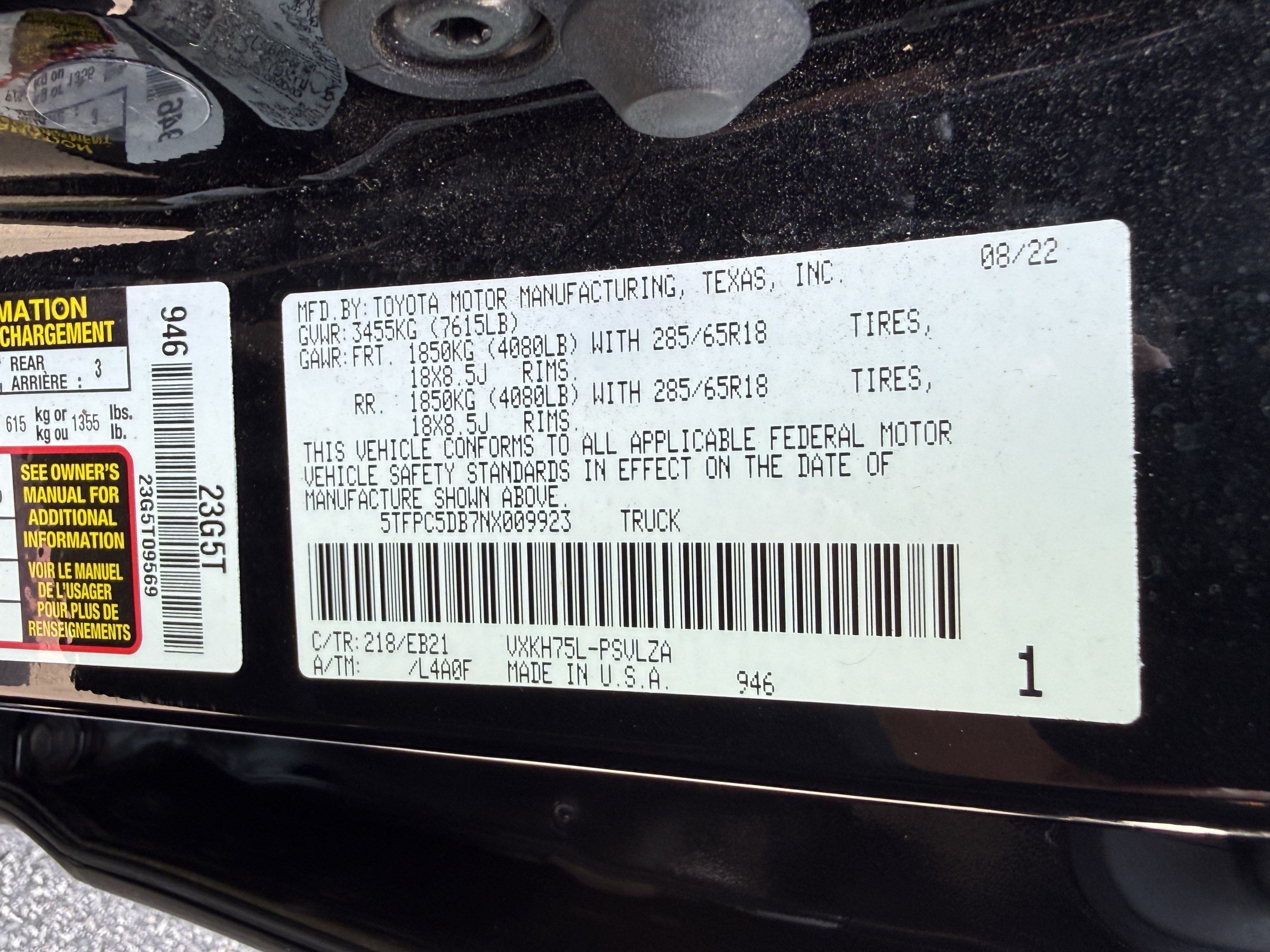 Used 2022 Toyota Tundra TRD Pro AWD/4WD image 35