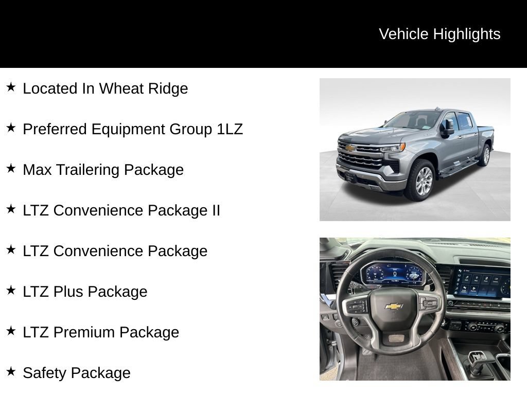 Certified 2023 Chevrolet Silverado 1500 LTZ w/ LTZ Premium Package AWD/4WD image 10