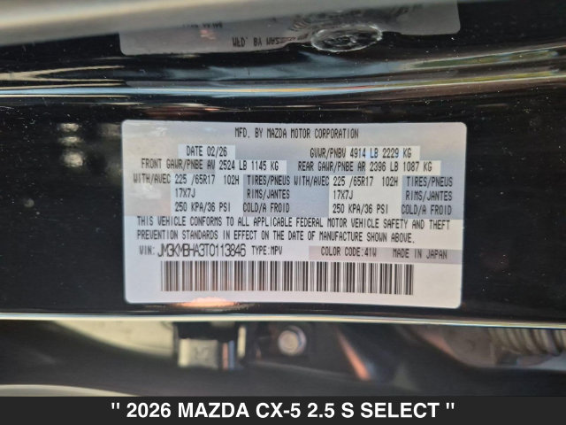 Used 2026 MAZDA CX-5 Select AWD/4WD image 32