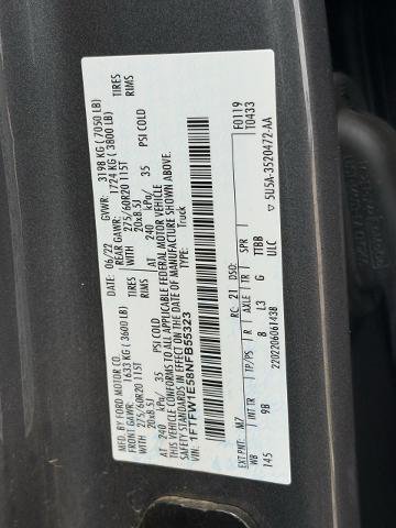 Certified 2022 Ford F150 Platinum w/ Equipment Group 701A High AWD/4WD image 34