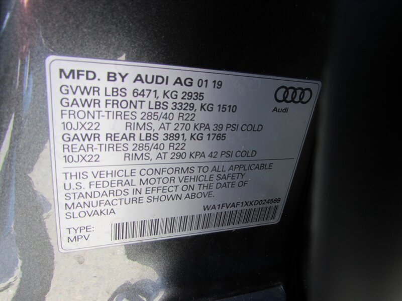 Used 2019 Audi Q8 Prestige AWD/4WD image 31