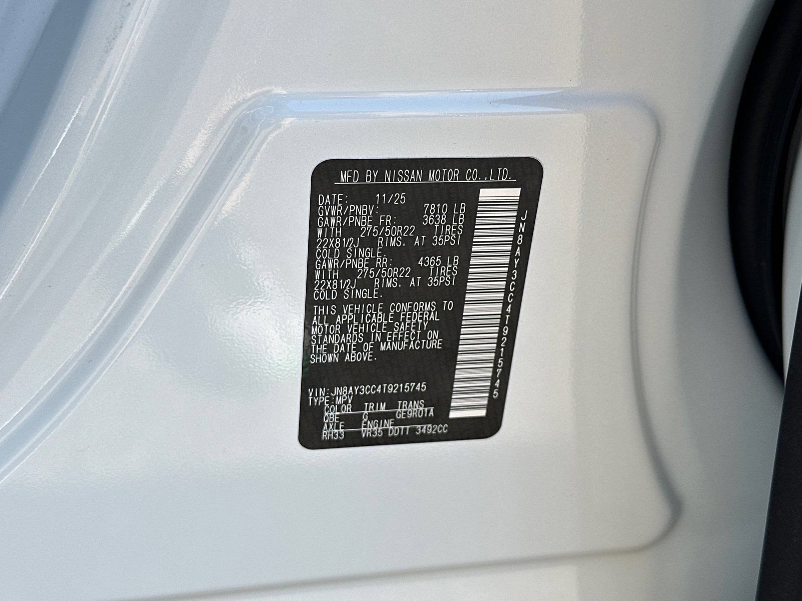 New 2026 Nissan Armada Platinum Reserve AWD/4WD image 39