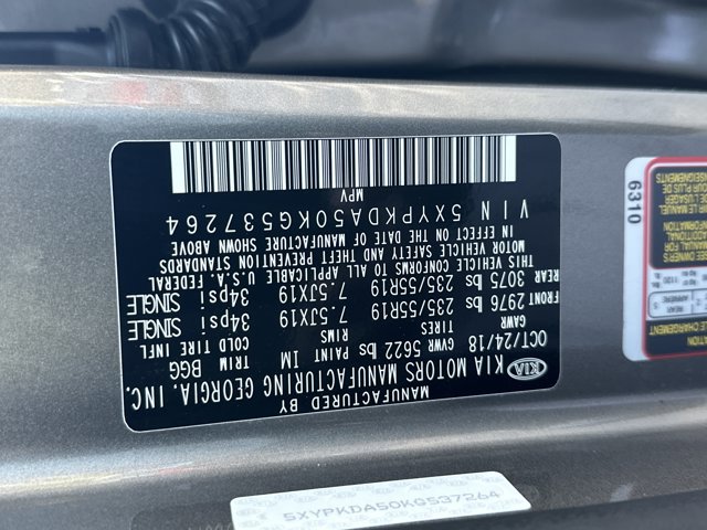 Used 2019 Kia Sorento SX w/ SX Touring Package image 37