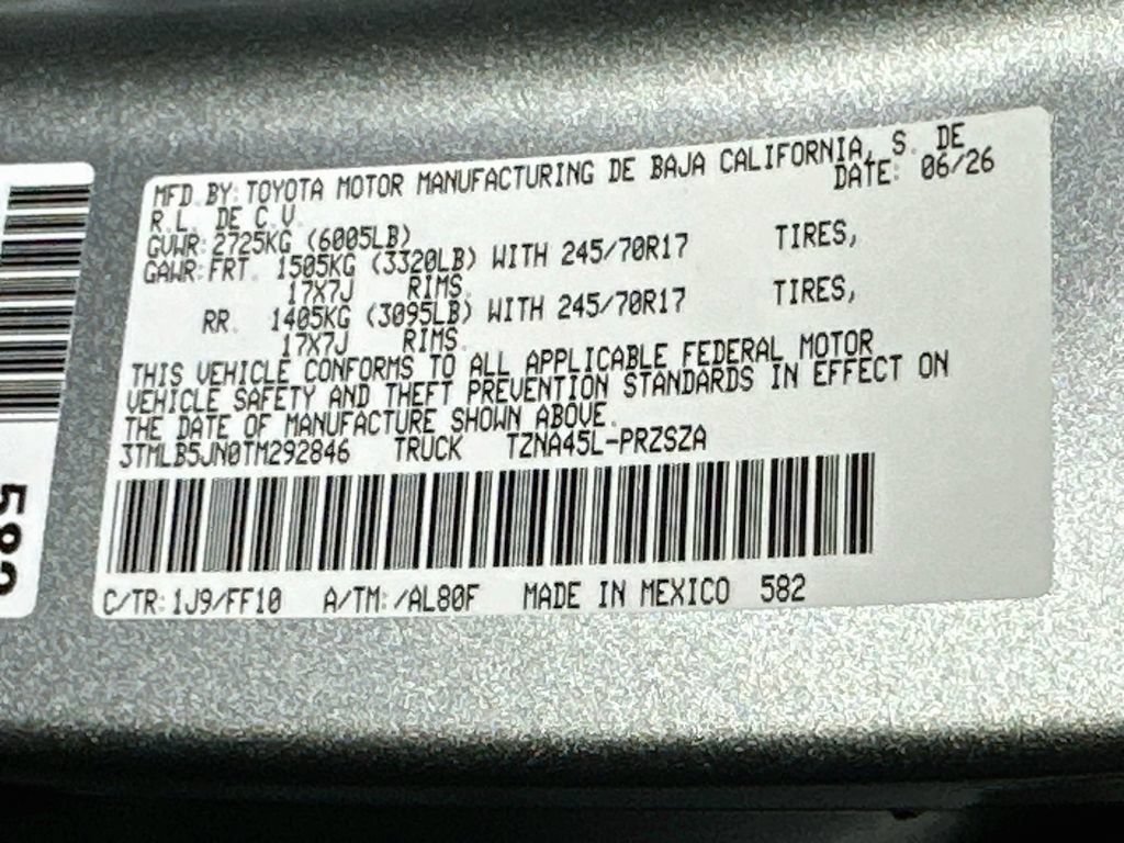 New 2026 Toyota Tacoma SR5 AWD/4WD image 16