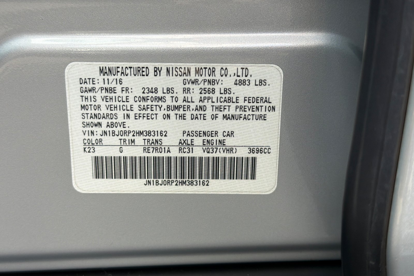 Used 2017 INFINITI QX50 2WD image 29