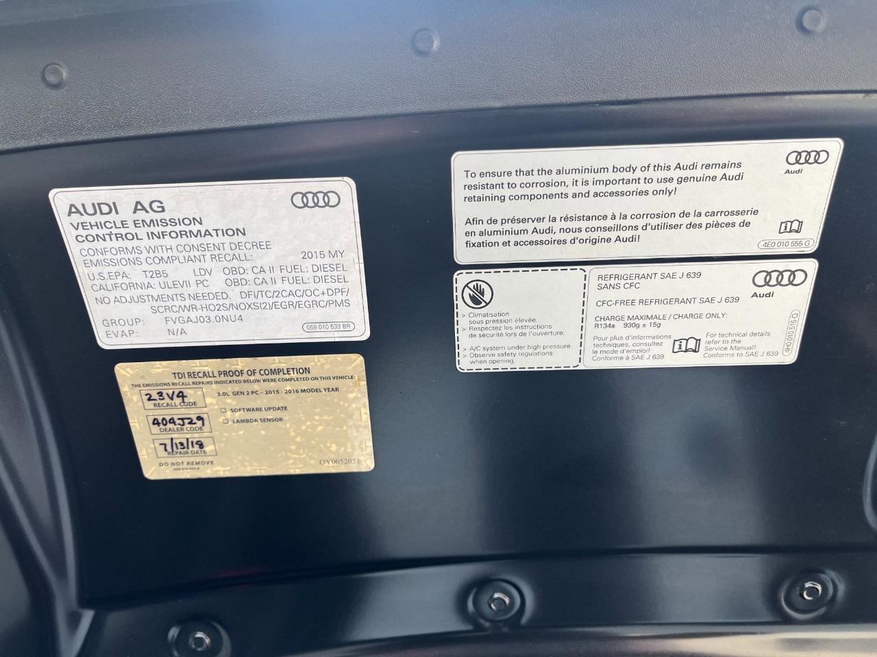 Used 2015 Audi A8 L TDI w/ Premium Package image 45