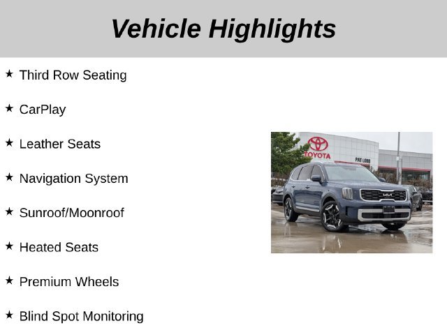 Used 2024 Kia Telluride S w/ S Sunroof Package FWD image 5