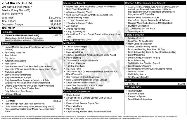 Used 2024 Kia K5 GT-Line w/ GT-Line Premium Package FWD image 23