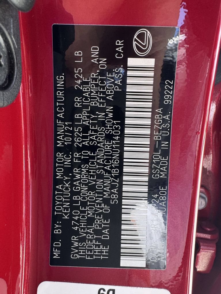 Used 2022 Lexus ES 350 F Sport FWD image 33