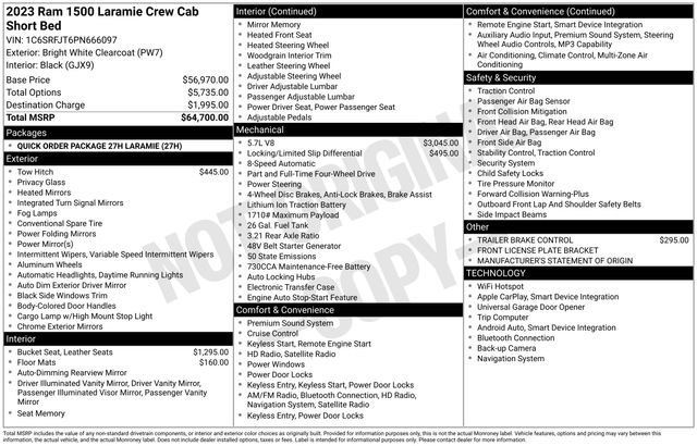 Used 2023 RAM 1500 Laramie image 29