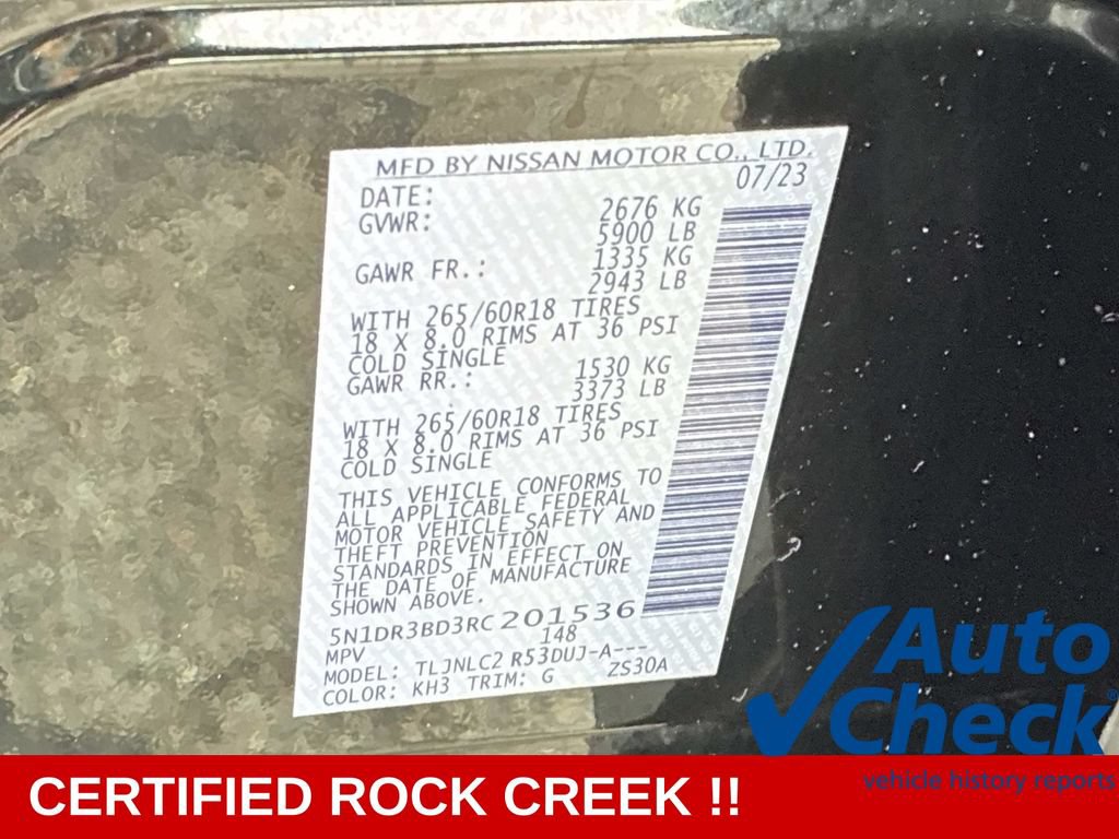 Certified 2024 Nissan Pathfinder Rock Creek AWD/4WD image 22