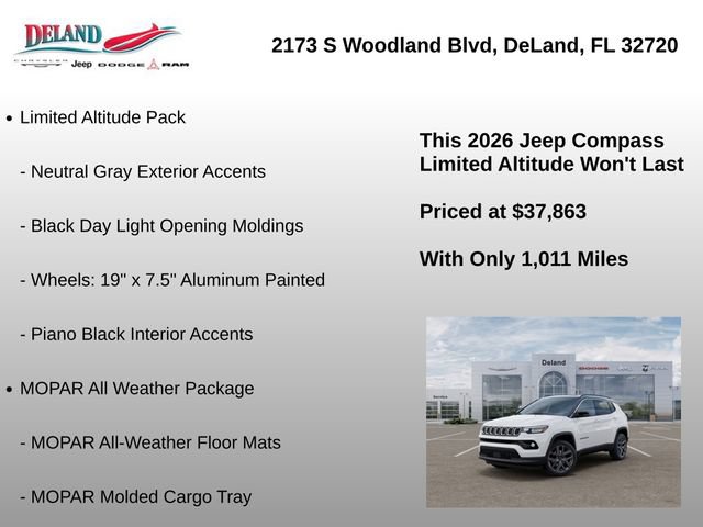 New 2026 Jeep Compass Limited w/ Sun, Sound & Navigation Group AWD/4WD image 23