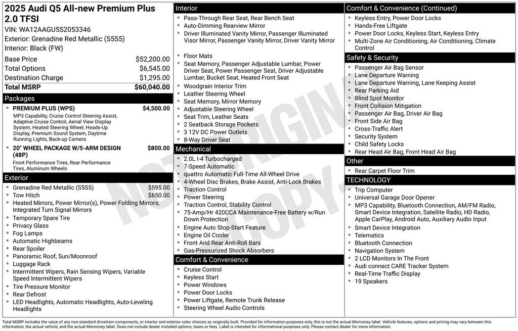 Certified 2025 Audi Q5 Premium w/ Premium Plus AWD/4WD image 41