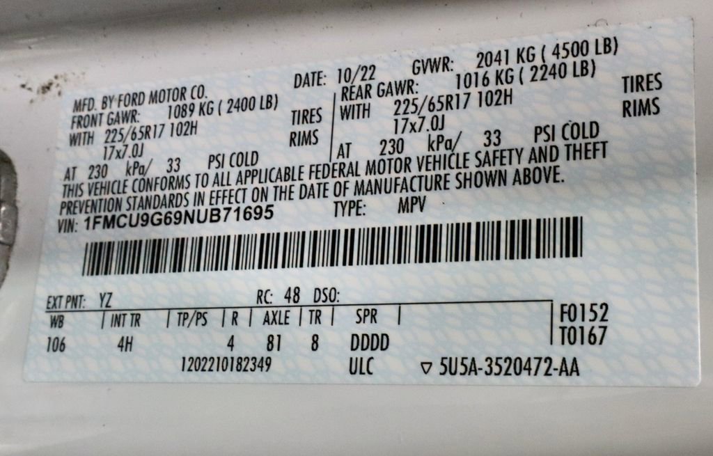 Used 2022 Ford Escape SE w/ Cold Weather Package image 31