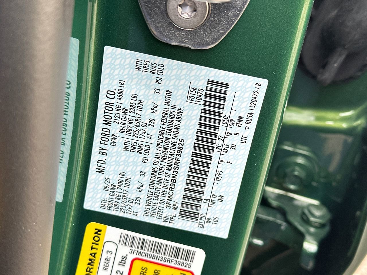 New 2025 Ford Bronco Sport Big Bend image 33