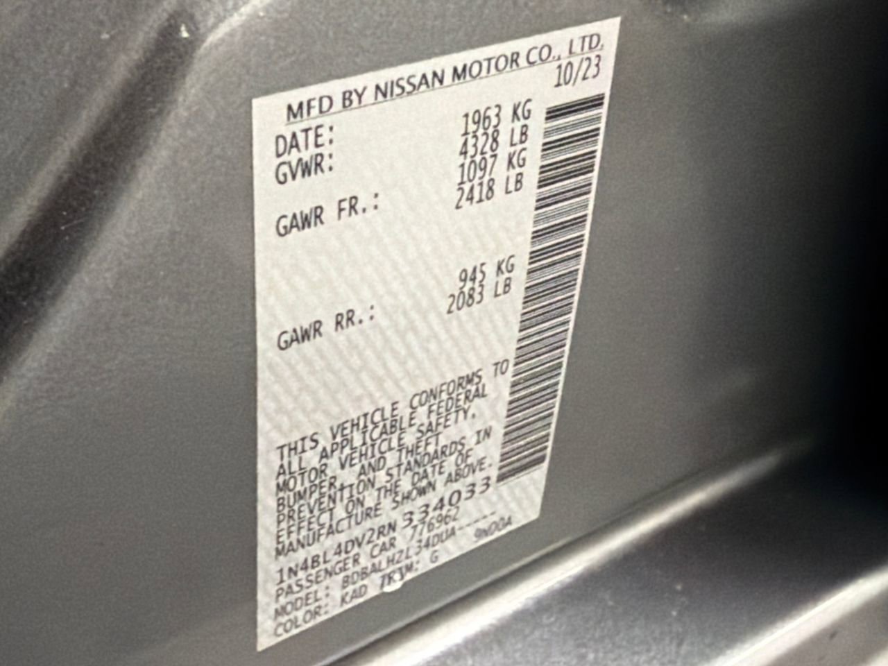 Used 2024 Nissan Altima 2.5 SV image 30