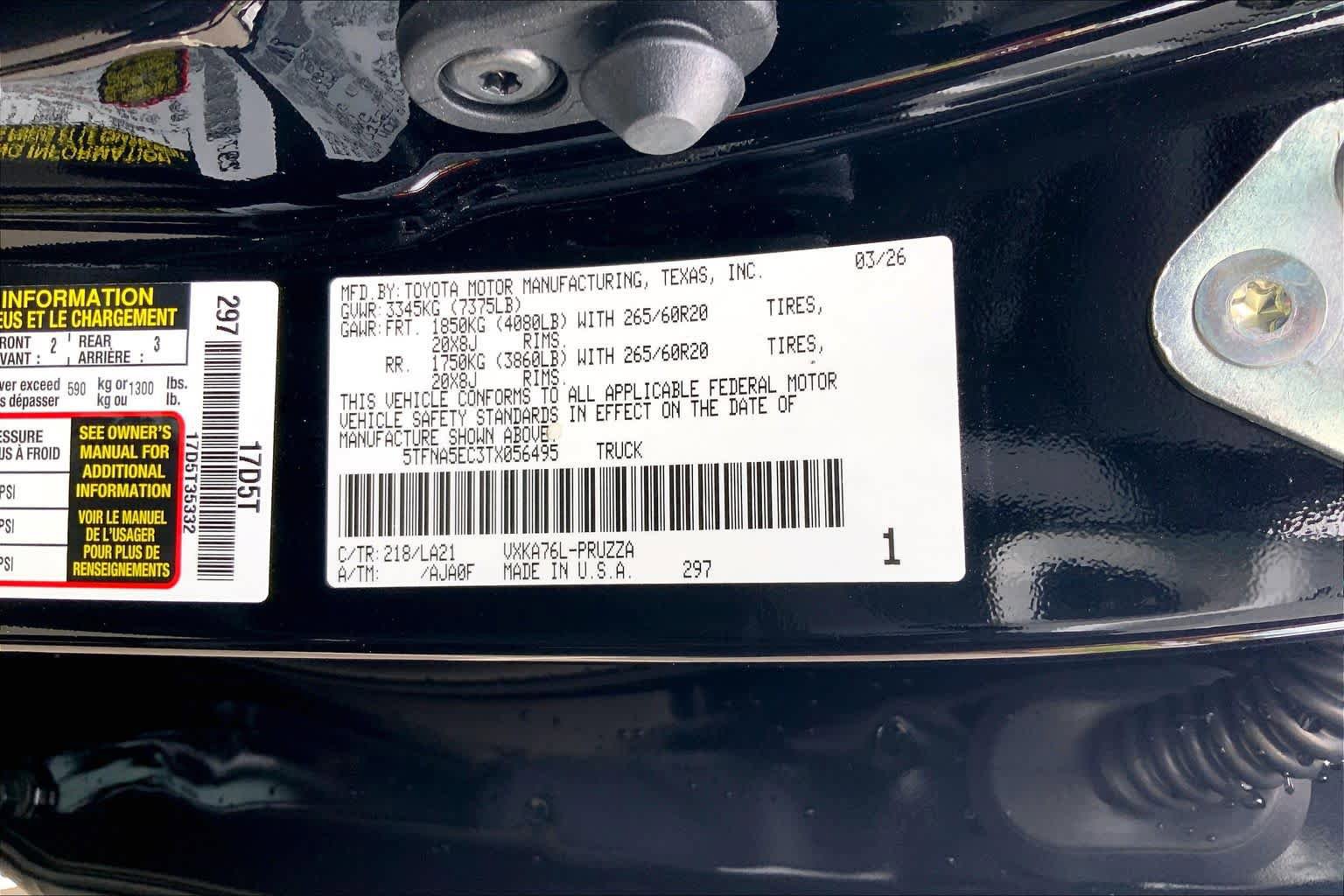 New 2026 Toyota Tundra Platinum AWD/4WD image 21