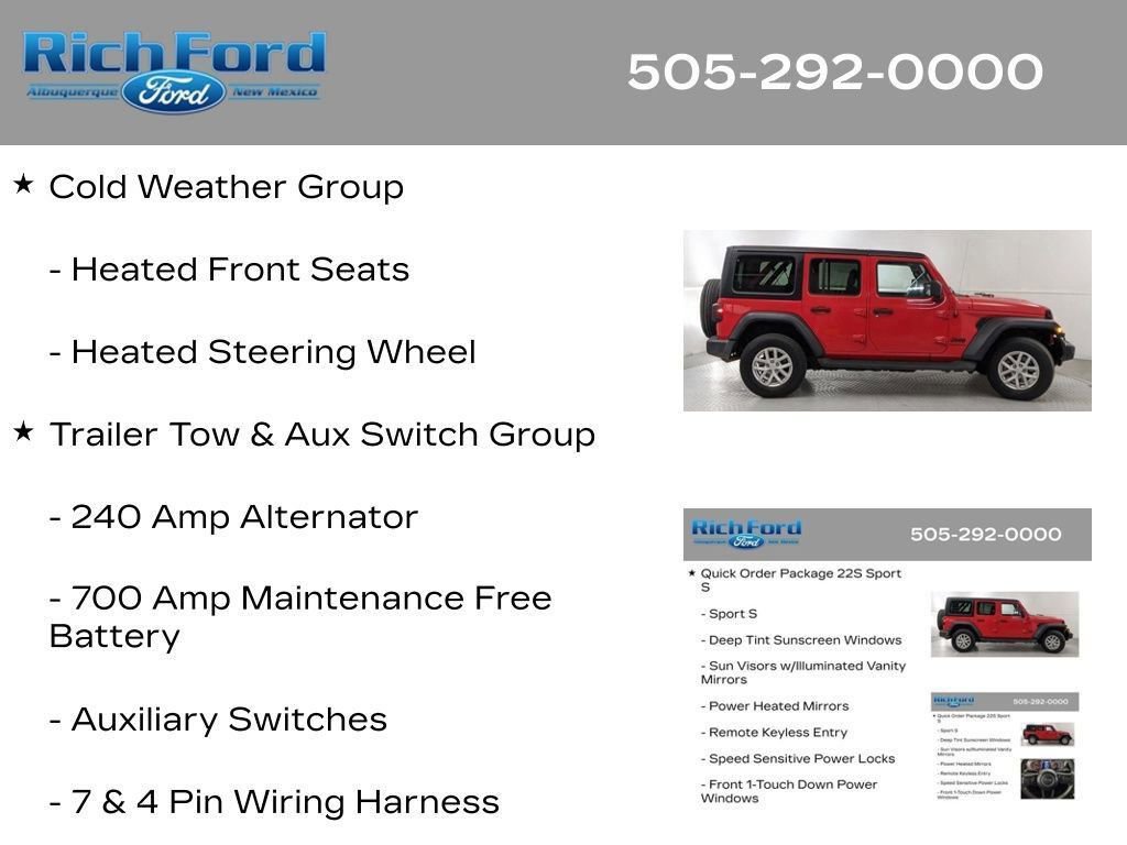 Used 2023 Jeep Wrangler Unlimited Sport AWD/4WD image 39