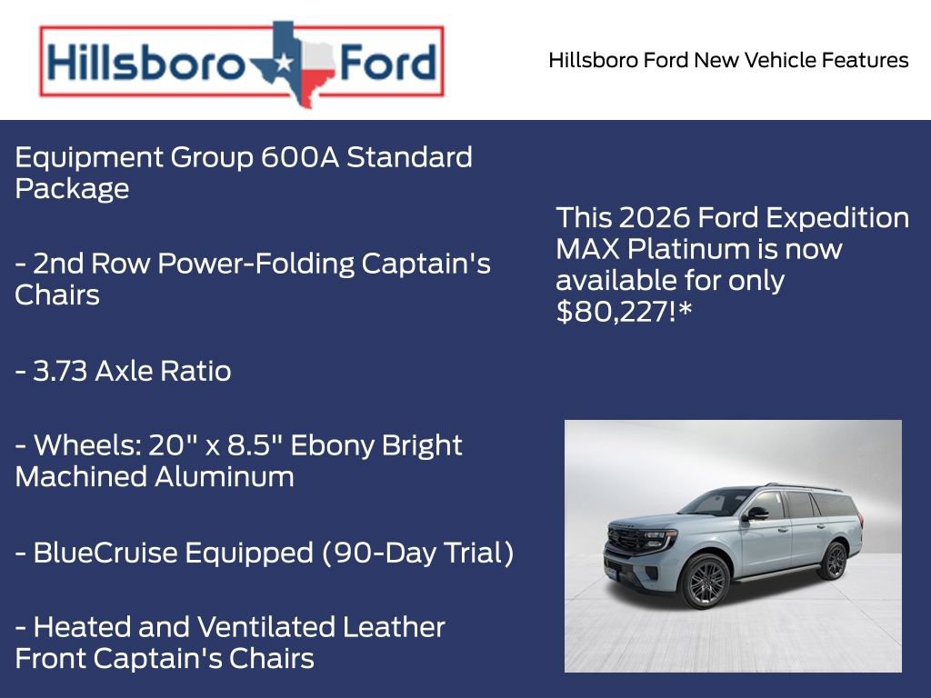 New 2026 Ford Expedition Max Platinum w/ Stealth Appearance Package AWD/4WD image 5