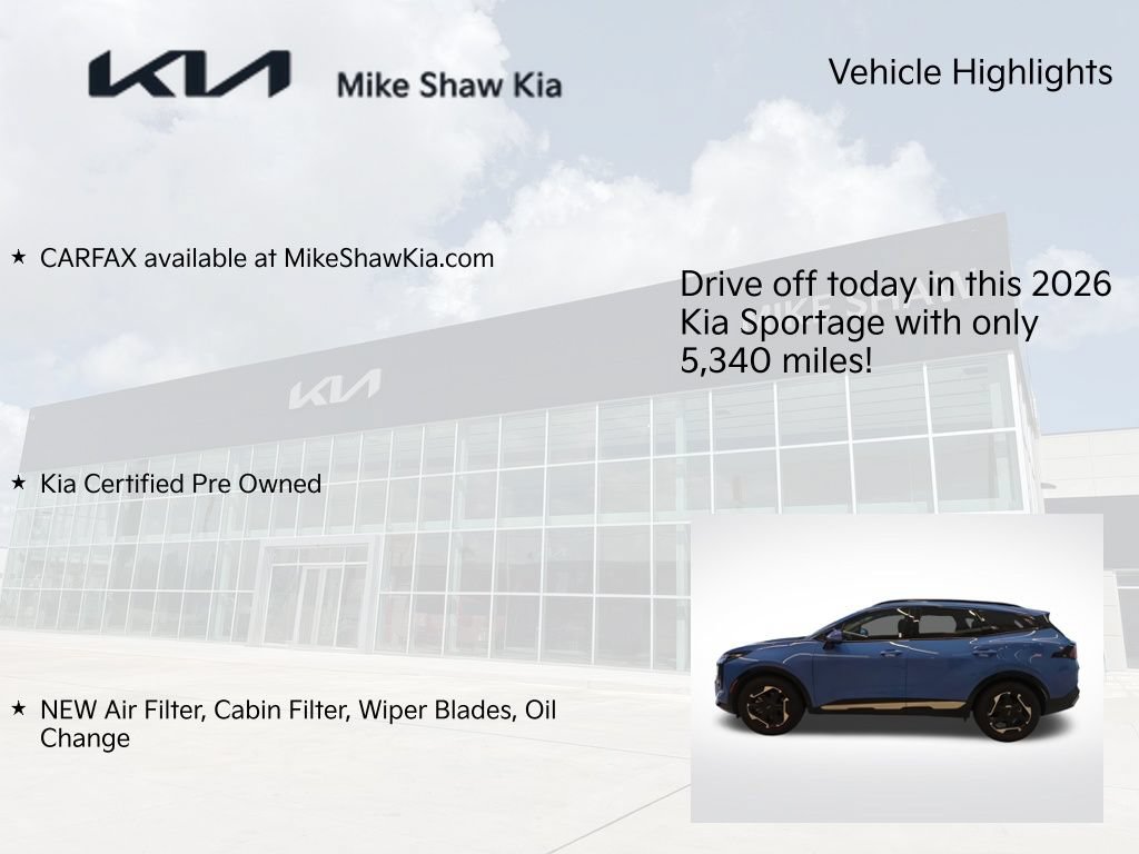 Certified 2026 Kia Sportage SX FWD image 9