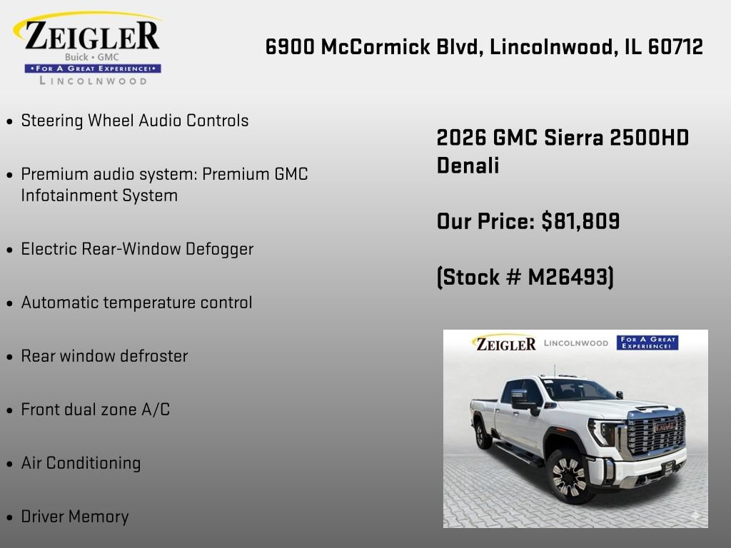 New 2026 GMC Sierra 2500 Denali w/ Denali Reserve Package AWD/4WD image 12