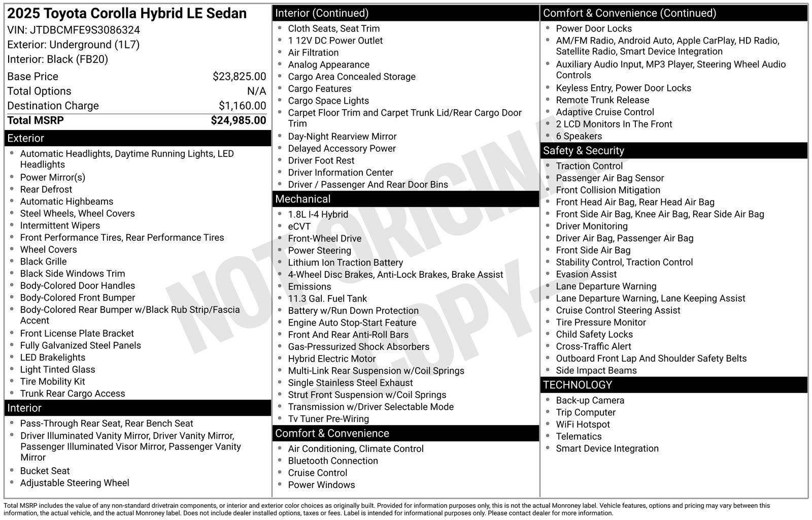 Used 2025 Toyota Corolla LE image 42