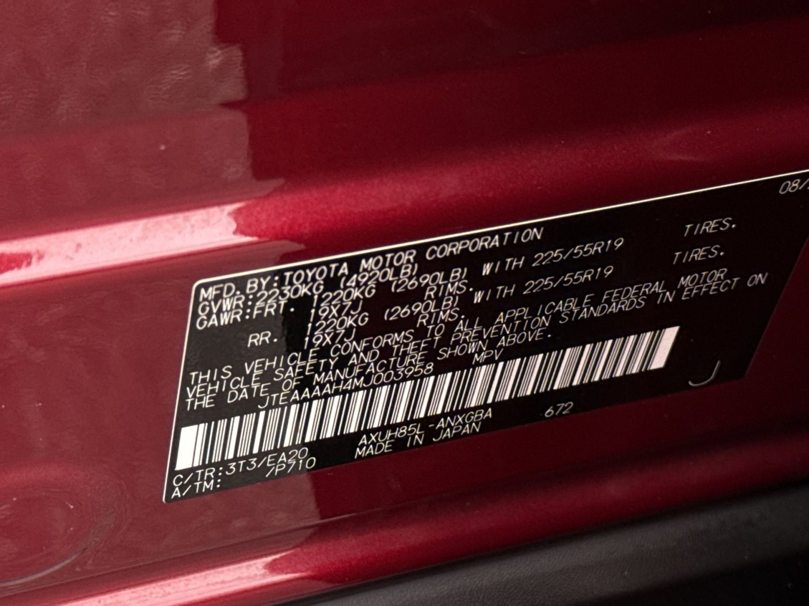 Used 2021 Toyota Venza XLE w/ Softex Package AWD/4WD image 30