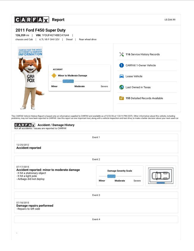 Used 2011 Ford F450 XL w/ PWR Equipment Group RWD image 2