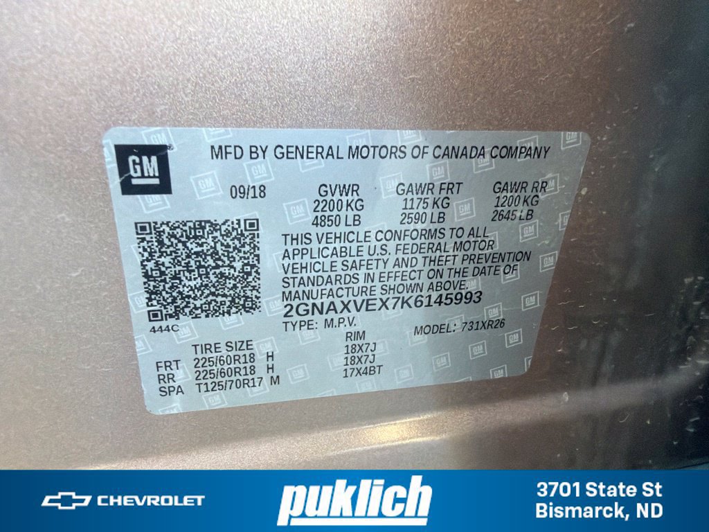 Used 2019 Chevrolet Equinox LT AWD/4WD image 32