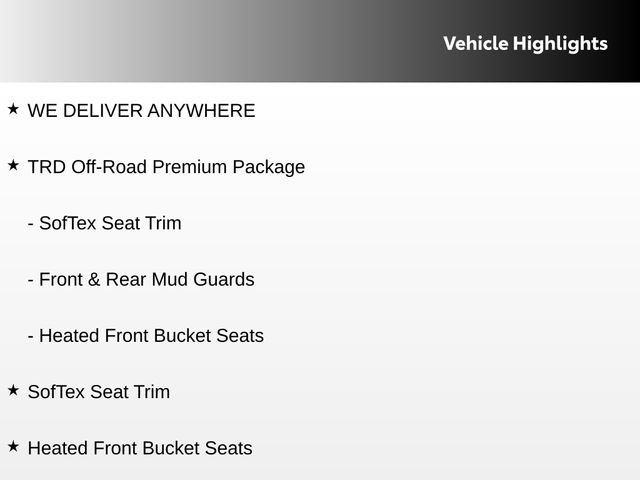 Used 2024 Toyota Tundra SR5 w/ TRD Off-Road Premium Package RWD image 9
