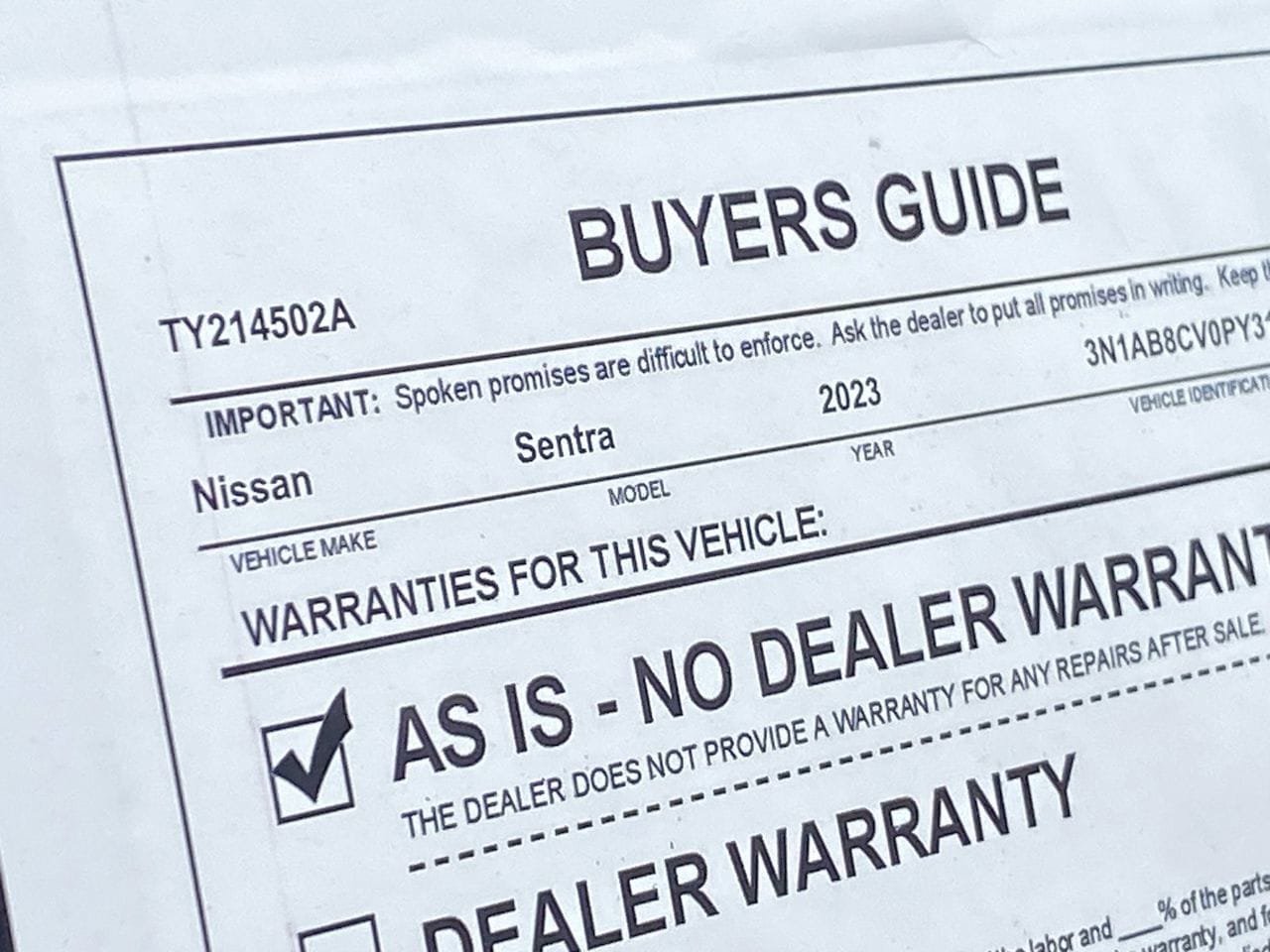 Certified 2023 Nissan Sentra SV FWD image 35