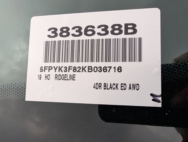 Used 2019 Honda Ridgeline Black Edition image 37