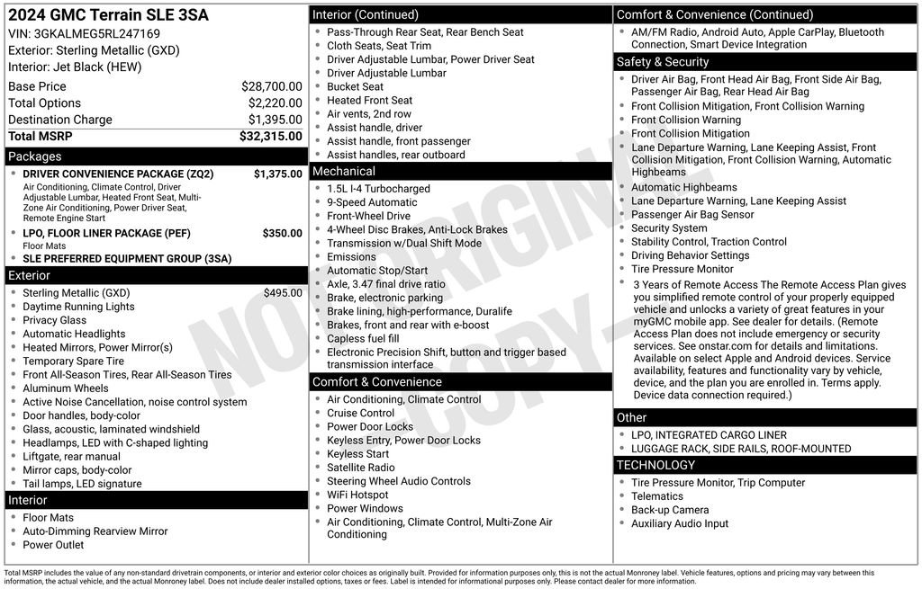 Used 2024 GMC Terrain SLE w/ Driver Convenience Package image 25