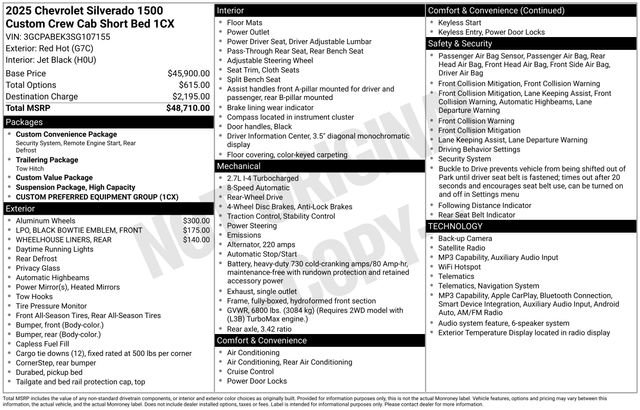 Used 2025 Chevrolet Silverado 1500 Custom RWD image 22