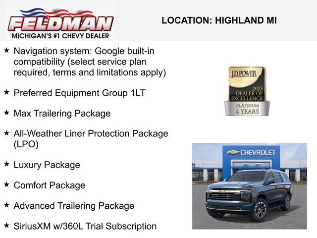 New 2026 Chevrolet Tahoe LT w/ Comfort Package image 3