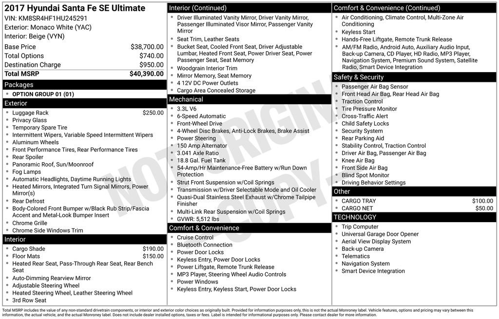 Used 2017 Hyundai Santa Fe SE image 29