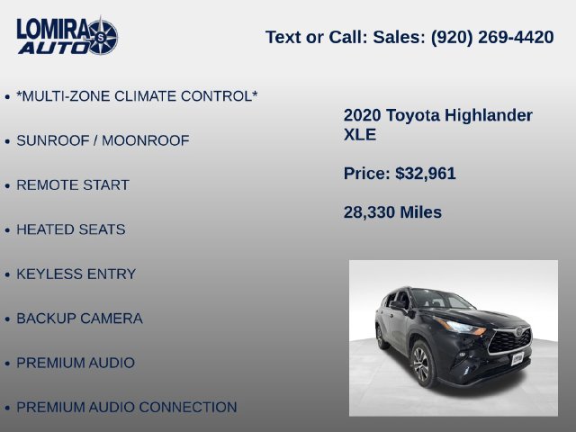 Used 2020 Toyota Highlander XLE AWD/4WD image 14
